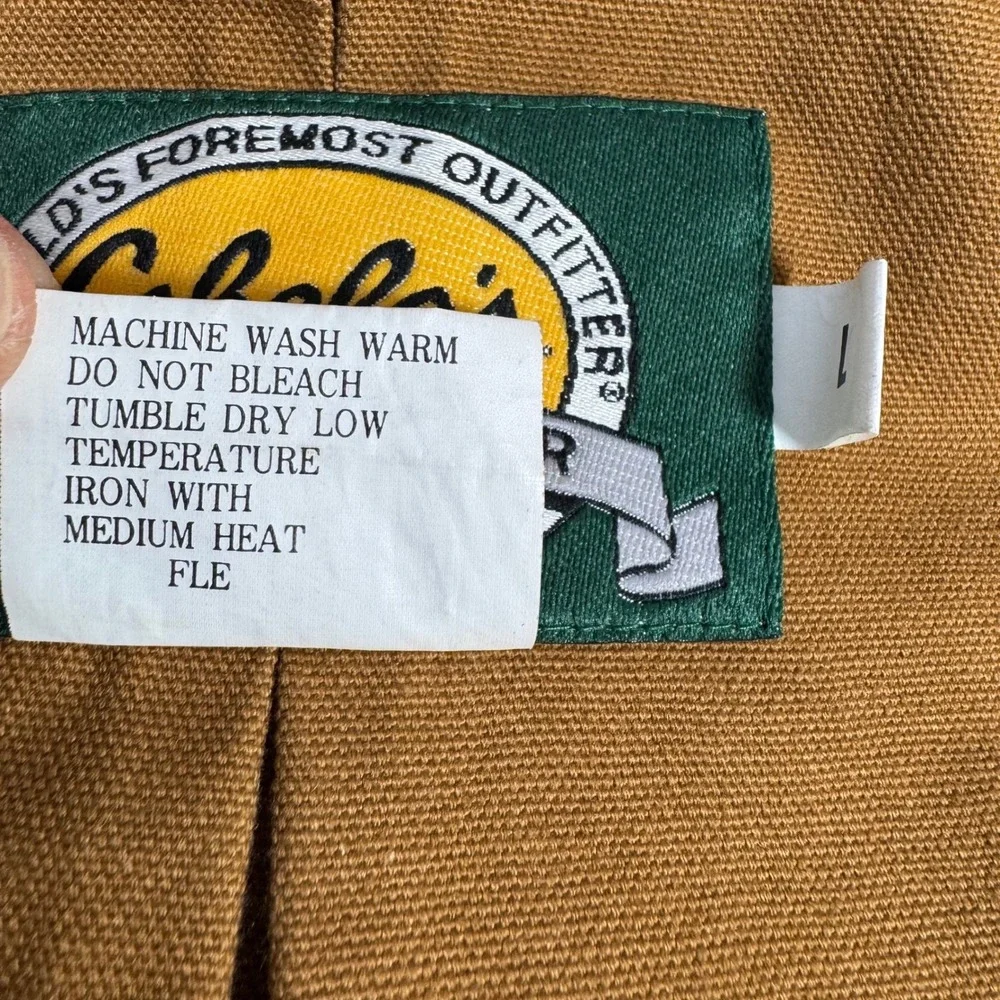 VTG Cabelas Outdoor Gear Hunting Jacket Youth Boys L Brown Canvas Corduroy Chore